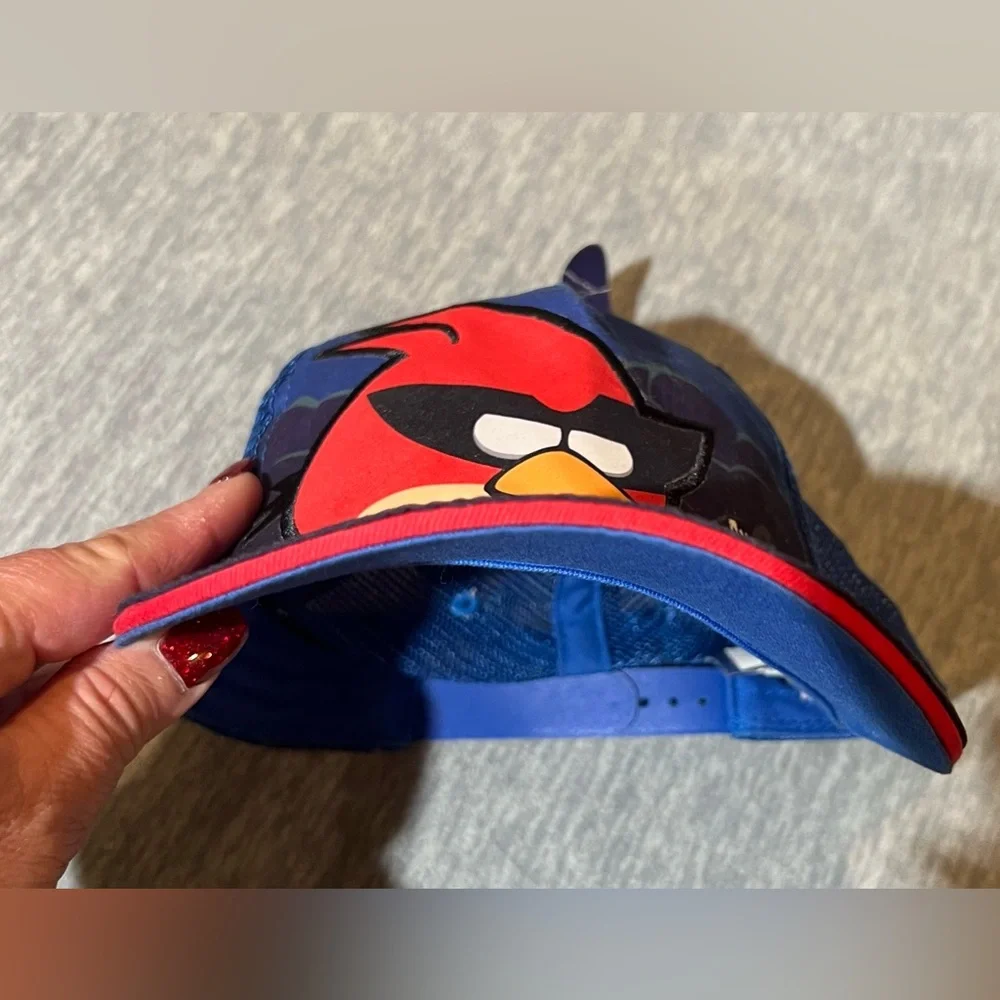 Angry Birds Space adjustable blue baseball cap hat youth kids‎ unisex Y2K new